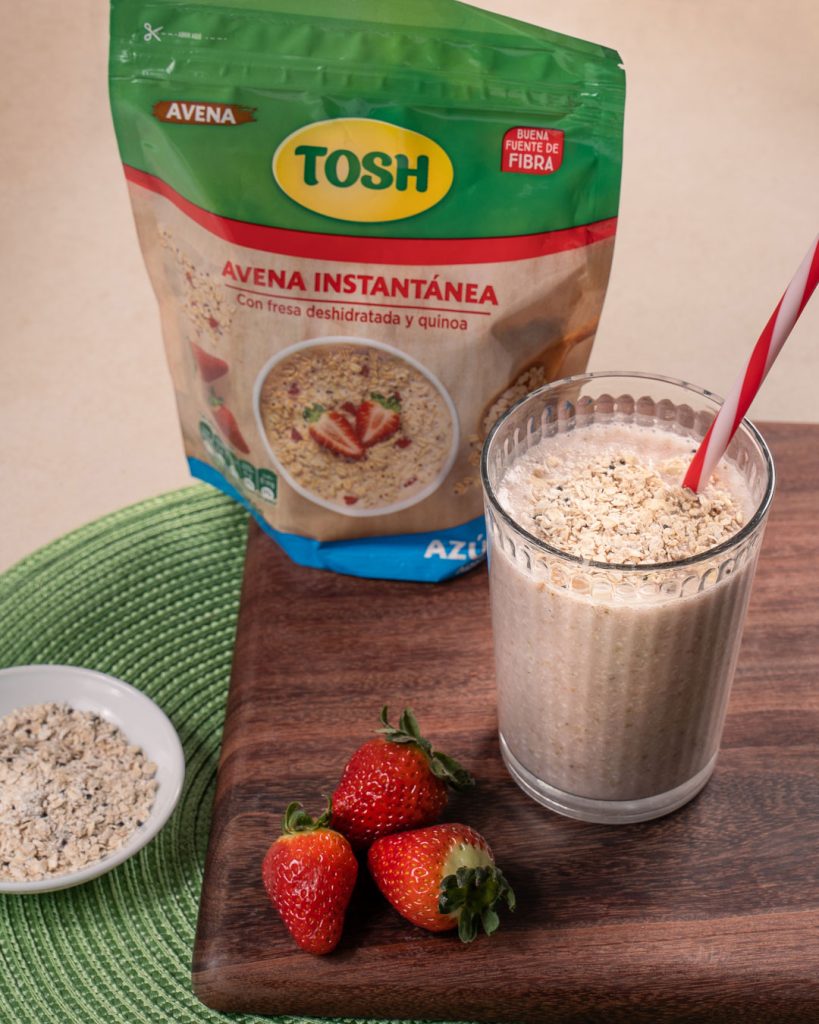 Batido de Avena y Fresa